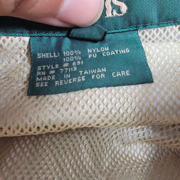 Orvis Mens Large Beige Fly Fishing Shell Jacket Hooded Coat Windbreaker - Picture 5 of 14